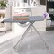 Foldable Ironing Board with 7 Height Levels Foam Padding and Steel Frame Iron Holder Included